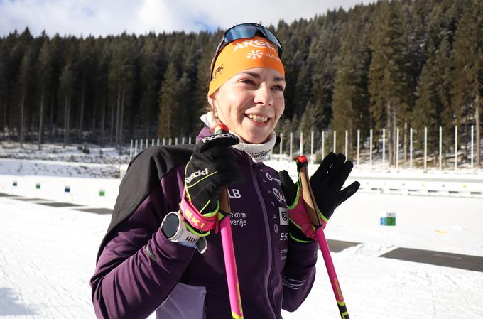 Klara Vindišar je zgrešila le en strel. | Foto: SloSki biatlon