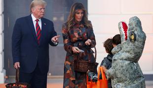 Donald in Melania priredila zabavo za noč čarovnic #video #foto