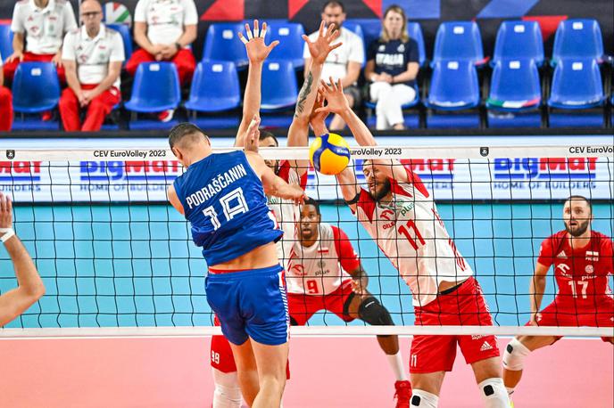 poljska odbojkarska reprezentanca, srbska odbojkarska reprezentanca | Poljaki so v četrtfinalu s 3:1 premagali Srbe in napredovali v polfinale. V tem se bodo pomerili s Slovenci. | Foto CEV