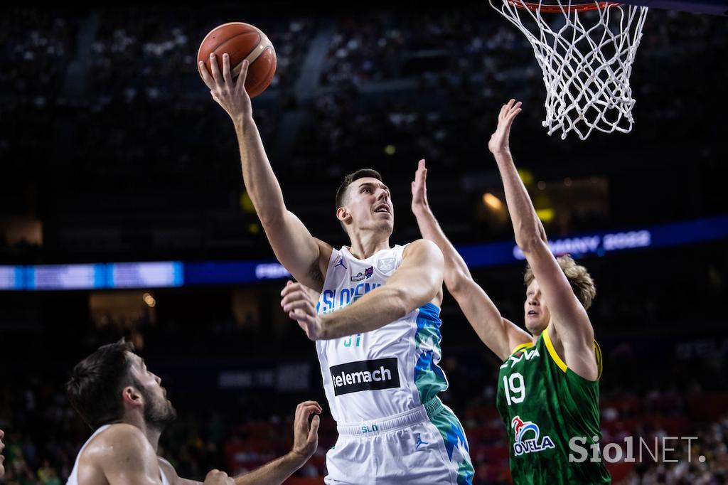 Slovenija : Litva slovenska košarkarska reprezentanca Eurobasket 2022