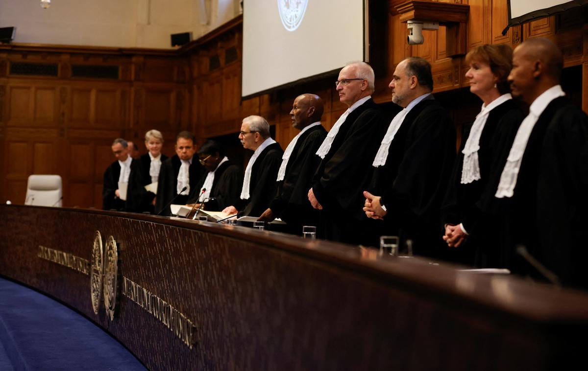 ICJ, Meddržavno sodišče, sodniki | Sodišče je ob tem Izraelu naložilo, da mora v enem mesecu poročati o napredku pri izvajanju ukrepov, ki jih je odredilo. | Foto Reuters