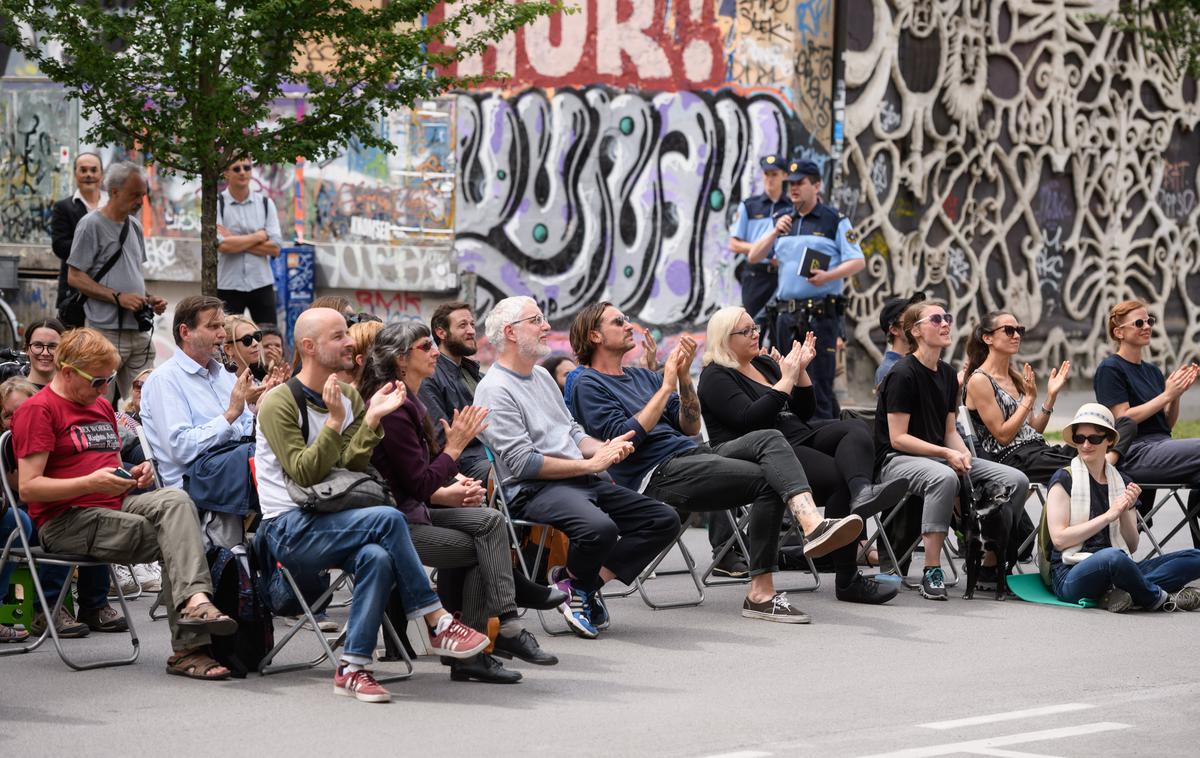 Protest kulturnikov | Foto STA