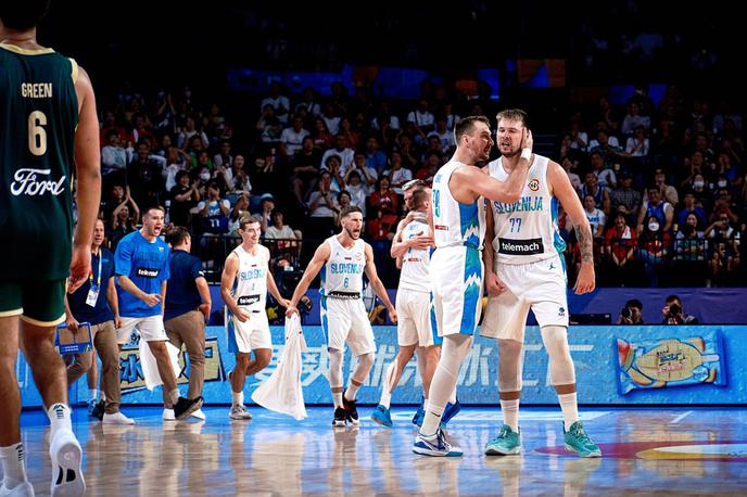 slovenska košarkarska reprezentanca Slovenija : Avstralija Luka Dončić Zoran Dragić | Slovenci so se uvrstili v četrtfinale svetovnega prvenstva. | Foto FIBA