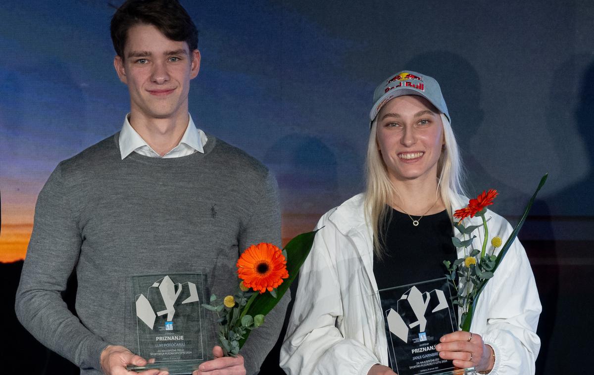 PZS podelitev Janja garnbret Luka Potočar | Janja Garnbret je pričakovano slavila v glasovanju za najboljšo športno plezalko leta. V moški konkurenci je ta naziv pripadel Luki Potočarju. | Foto Martin Metelko