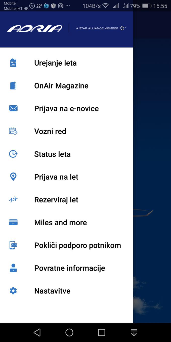 Pri Adrii Airways napovedujejo, da bo aplikacija z naslednjimi nadgradnjami pridobila nove funkcije za potnike. | Foto: Srdjan Cvjetović