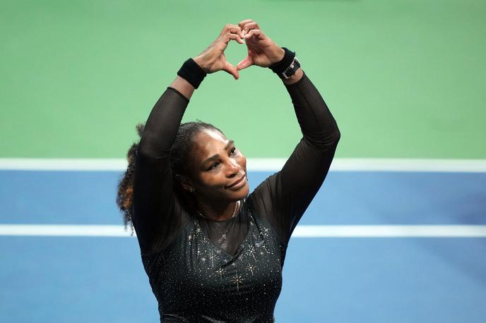 OP ZDA Serena Williams | Zahvala za podporo navijačev. Serena Williams po zadnjem dvoboju kariere. | Foto Guliver Image