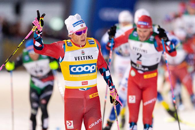 Johannes Klaebo je dobil še tretjo tekmo v sezoni. | Foto: Guliverimage/Vladimir Fedorenko