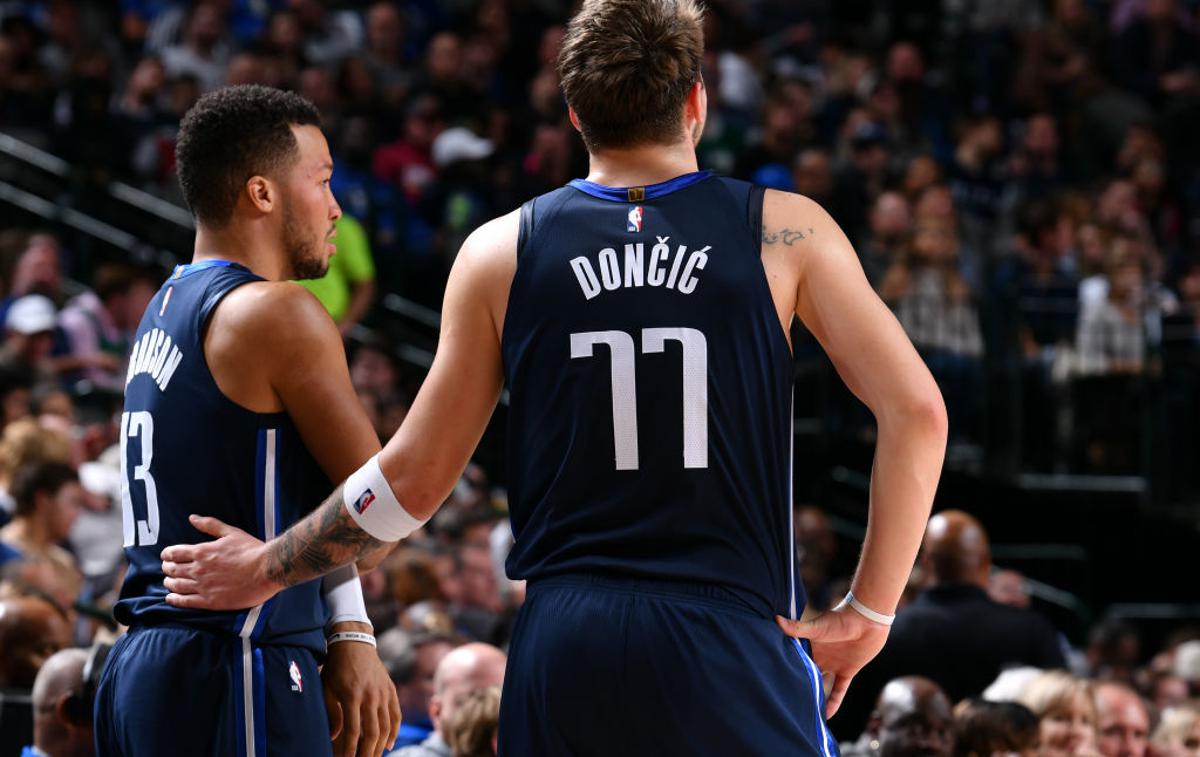 Jalen Brunson in Luka Dončić | Foto Getty Images