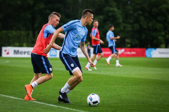 Na treningu reprezentance z Josipom Iličićem. | Foto: Žiga Zupan/Sportida