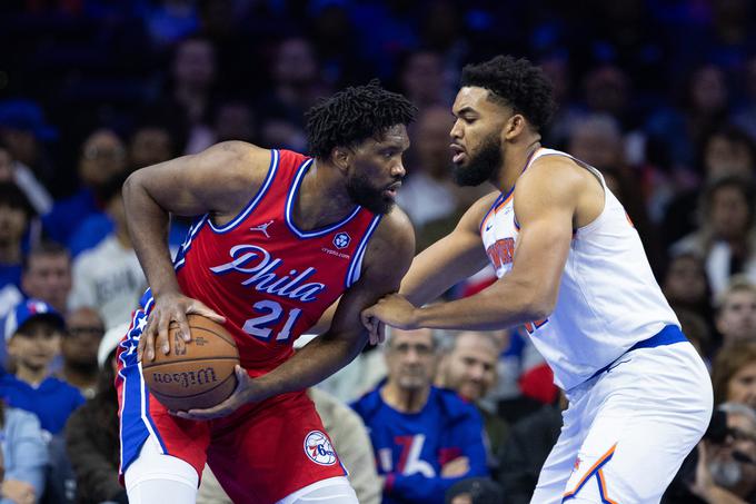 Joel Embiid je odigral prvo tekmo v sezoni 2024/25. | Foto: Reuters