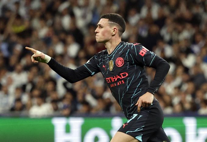 Phil Foden je sredi drugega polčasa izenačil na 2:2. | Foto: Reuters