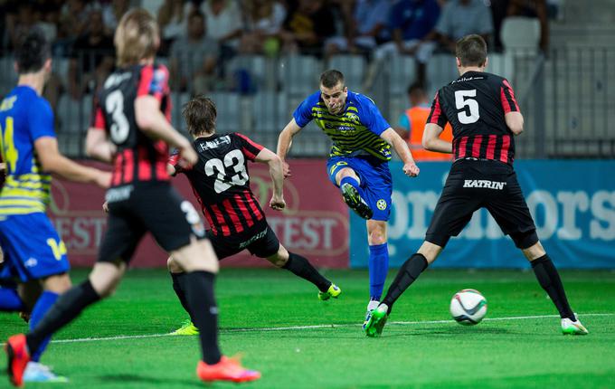 Vikingur je leta 2015 gostoval v Sloveniji in po remiju na Bonifiki izpadel iz Evrope. | Foto: Vid Ponikvar