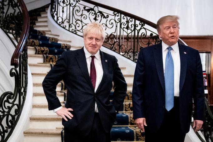 Boris Johnson zasebno ni bil navdušen nad Trumpom, a je bil s svojim laskanjem uspešnejši kot Theresa May. | Foto: Reuters