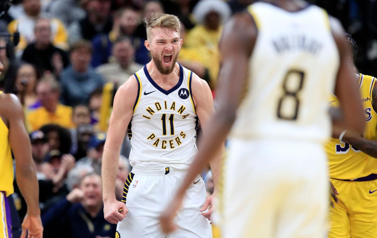 Domantas Sabonis | Domantas Sabonis je proti Portlandu prispeval 20 točk in 11 skokov. | Foto Gulliver/Getty Images