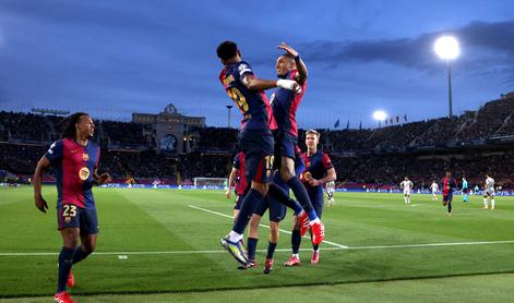 Barcelona gladko v četrtfinale, derbi Liverpool - PSG ob 21.00