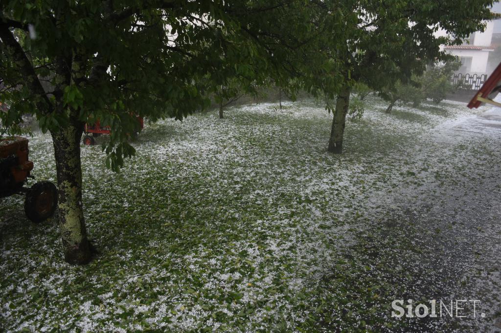 toča Kras, vas Škrbina