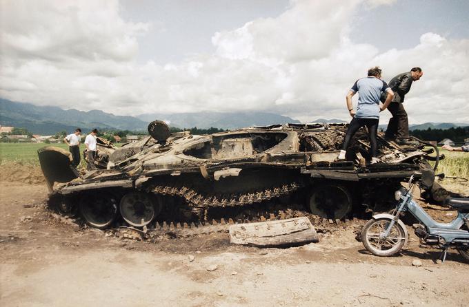 Tank JLA, ki so ga uničile slovenske sile. | Foto: Guliverimage/Vladimir Fedorenko