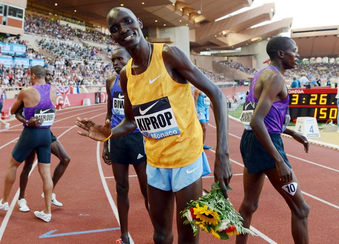 Lani je Asbel Kiprop svetovni rekord zgrešil za 69 stotink sekunde.  | Foto: Reuters