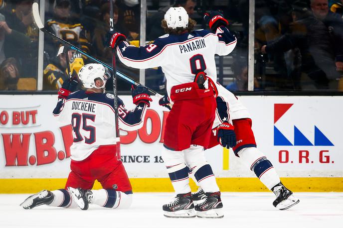 Matt Duchene Columbus Blue jackets Artemij Panarin | Columbus je v drugem podaljšku strl odpor Bostona. | Foto Getty Images