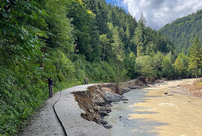 Avgusta 2023 so Slovenijo prizadele hude poplave. | Foto: NSi