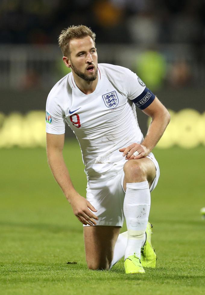 Harry Kane je star 26 let. V reprezentanci je v 45 nastopih dosegel 32 zadetkov, predlani pa je bil najboljši strelec svetovnega prvenstva. | Foto: Reuters