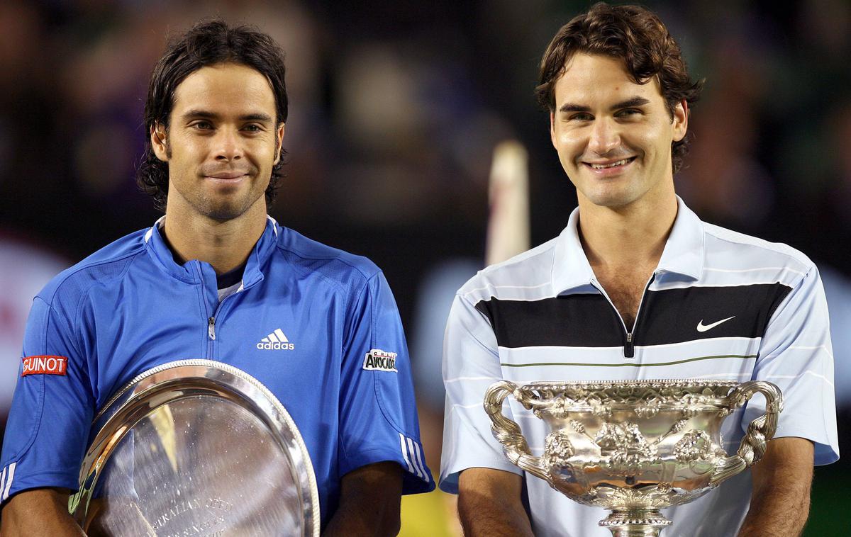 Roger Federer in Fernando Gonzalez | Roger Federer in Fernando Gonzalez se poznata že iz najstniških let. | Foto Guliverimage