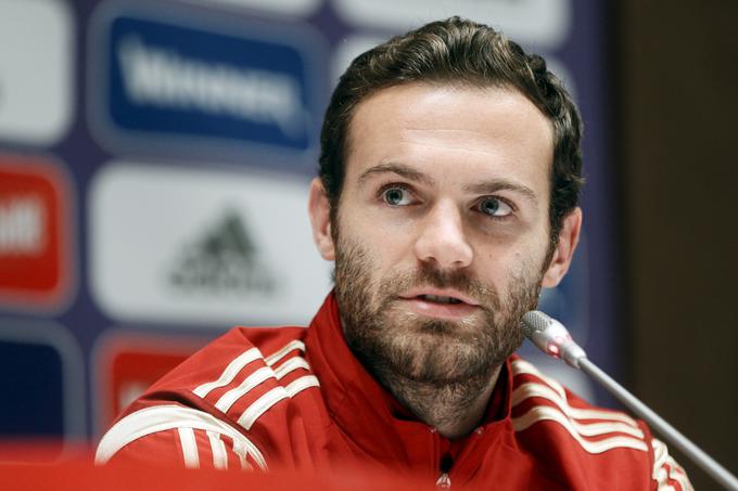 Na seznam potnikov na Euro se ni uvrstil zvezni igralec Manchester Uniteda Juan Mata. | Foto: 