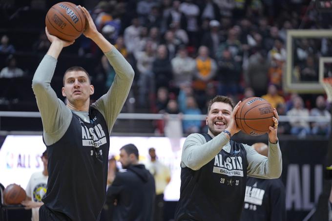 Luka Dončić in Nikola Jokić bi lahko znova sodelovala v isti ekipi na tekmi All-Star. | Foto: Guliverimage/Vladimir Fedorenko