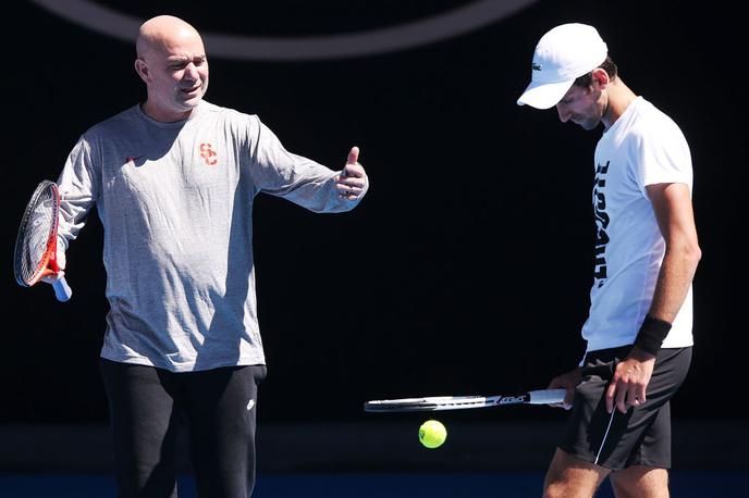 Andre Agassi, Novak Đoković | Foto Guliver/Getty Images