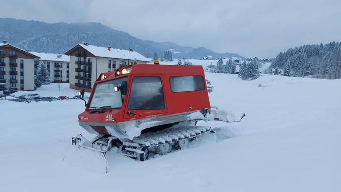 Tri leta po nakupu je bilo le dovolj snega za preizkus v praksi. | Foto: osebni arhiv/Lana Kokl