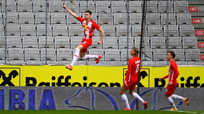 Liefering, podružnica Salzburga v drugi avstrijski ligi, z veliko pomočjo Šeška na lestvici zaseda drugo mesto. Za dve točki zaostaja le za BW Linz. | Foto: Guliverimage/Vladimir Fedorenko