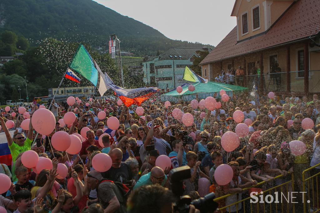 Sprejem za Primoža Rogliča v Zagorju