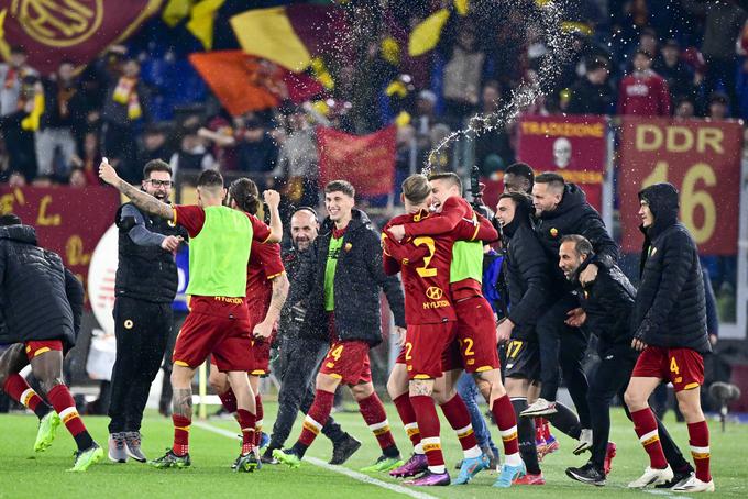 Mestni derbiji je dobila Roma. | Foto: AP / Guliverimage