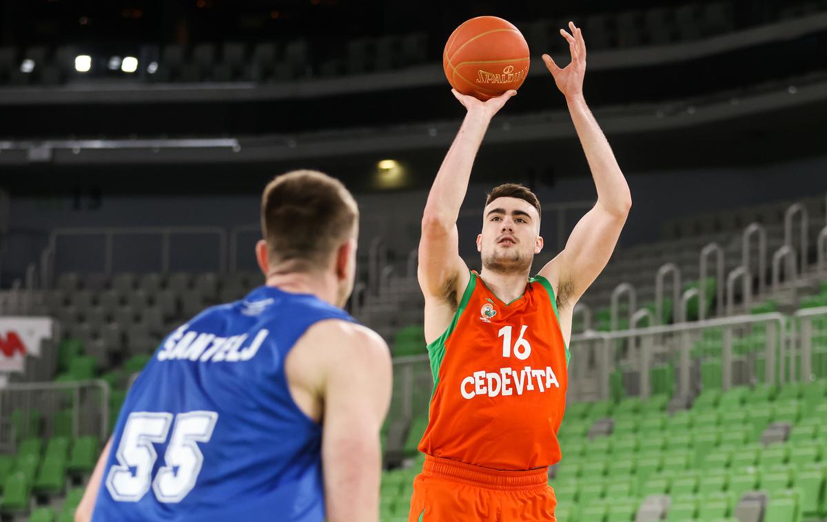 Cedevita Olimpija Robert Jurković | Jurković pri Cedeviti Olimpiji še ni dobil veliko priložnosti, zdaj je na pripravah reprezentance. | Foto Vid Ponikvar/Sportida