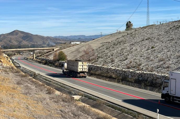 Španija cesta rdeča črta | Foto Junta de Andalucia