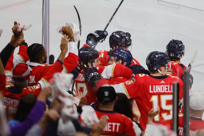 Florida Panthers so drugo zmago dosegli v podaljšku. | Foto: Reuters