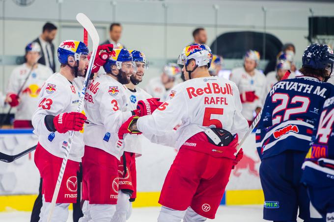 Salzburžani so v soboto z 8:2 odpravili madžarskega predstavnika. | Foto: Gepa/RedBull