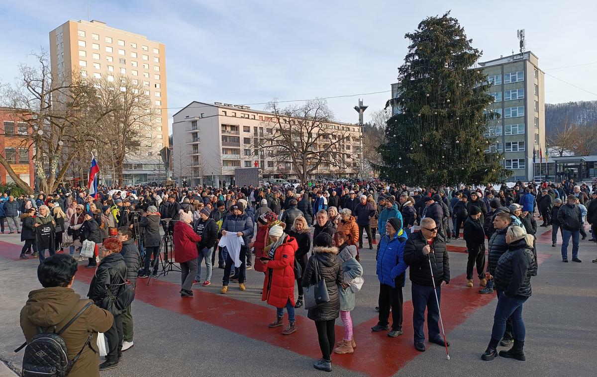 protest v Velenju | Foto STA