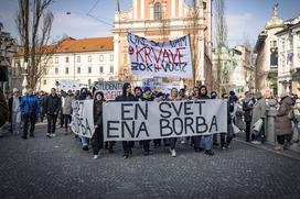 Shod v podporo študentov v Srbiji