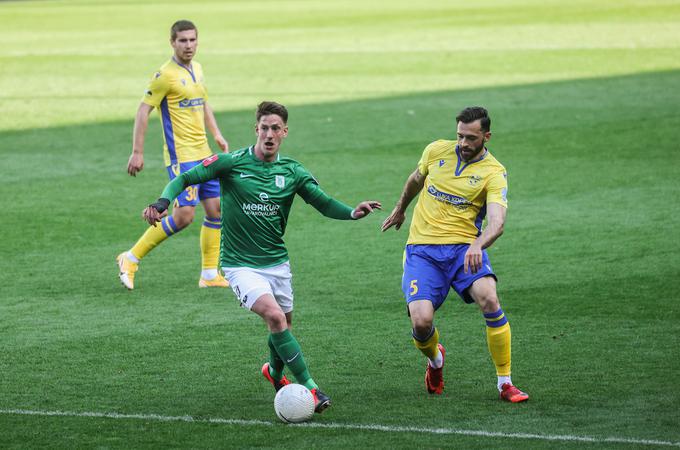 Andres Vombergar je v sodnikovem podaljšku dosegel šesti gol Olimpije. | Foto: Vid Ponikvar/Sportida