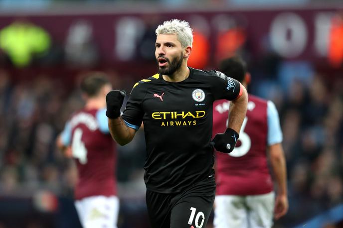 Sergio Agüero | Sergio Agüero se je v Birminghamu izkazal s tremi goli in dosegel nov hat-trick v majici Manchester Cityja. | Foto Getty Images