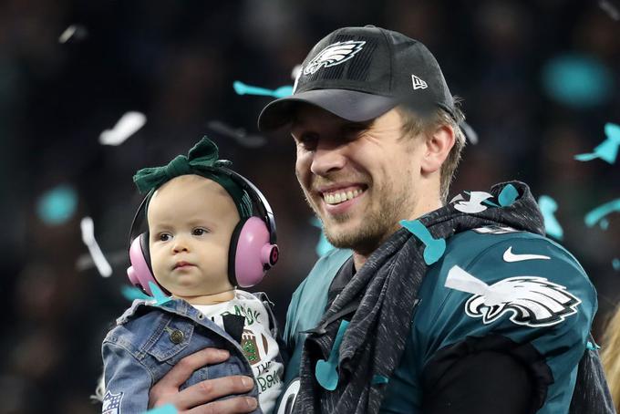 Nick Foles je bil po koncu finala razglašen za igralca tekme. | Foto: Guliverimage/Getty Images