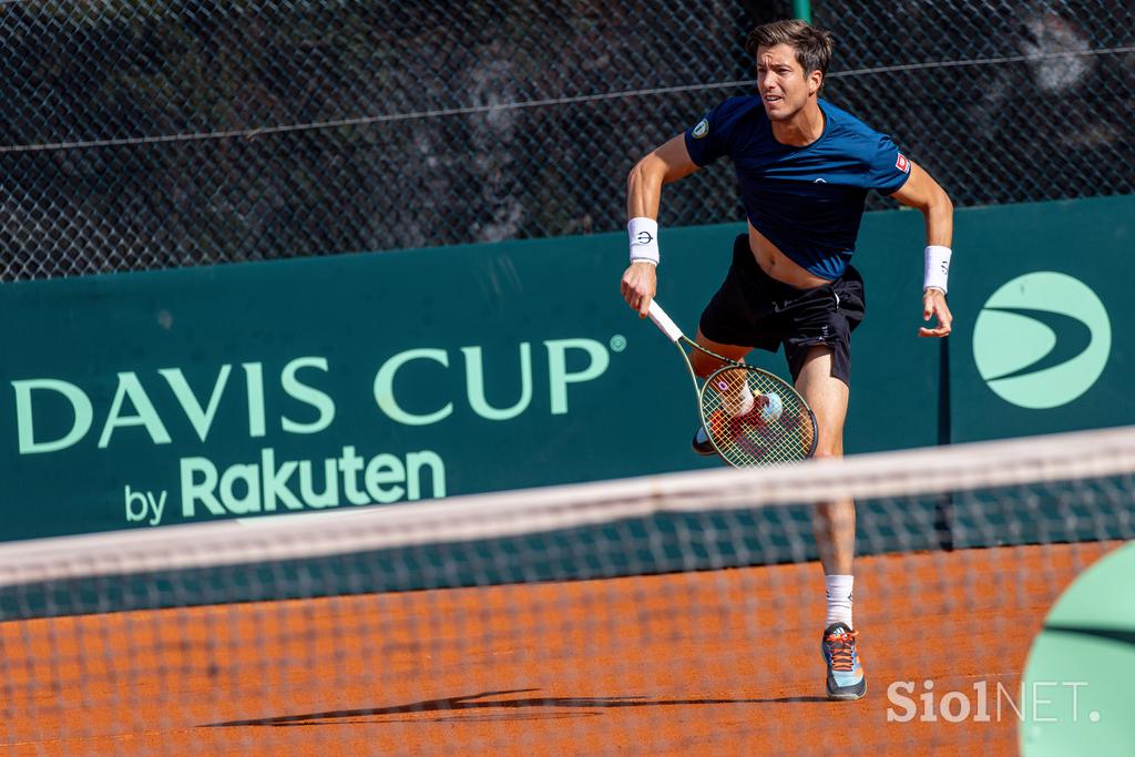 Davisov pokal Kavčič Bedene zadnja tekma