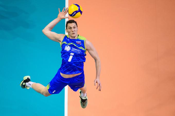 Tonček Štern je najbolj razpoložen igralec v slovenski izbrani vrsti. | Foto: CEV