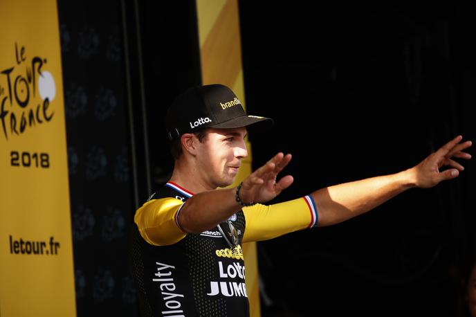 Dylan Groenewegen | "Srečanje z Jakobsenom je bilo čustveno, na njem sva razbremenila najini srci," pravi Dylan Groenewegen. | Foto Guliverimage/Getty Images