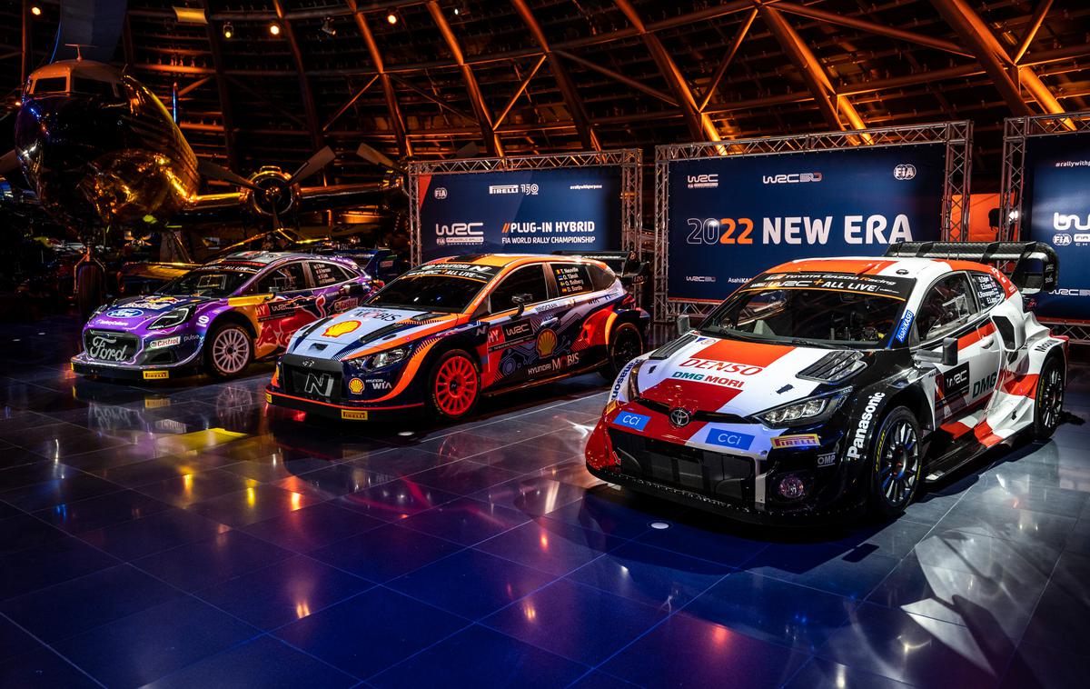 WRC reli 2022 | Včerajšnji prizor iz Salzburga − razkriti dirkalniki Toyote, Hyundaia in M-Sport Forda | Foto Red Bull