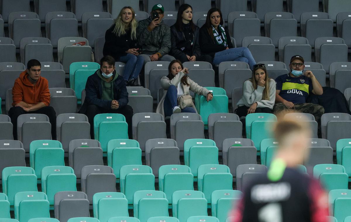 Olimpija Tabor | Navijači Olimpije so se prvič v tej sezoni odpravili v Stožice, nato pa doživeli nepričakovano razočaranje. | Foto Vid Ponikvar