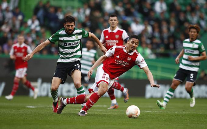 Na tekmi med Sportingom in Arsenalom je padlo šest golov. | Foto: Reuters