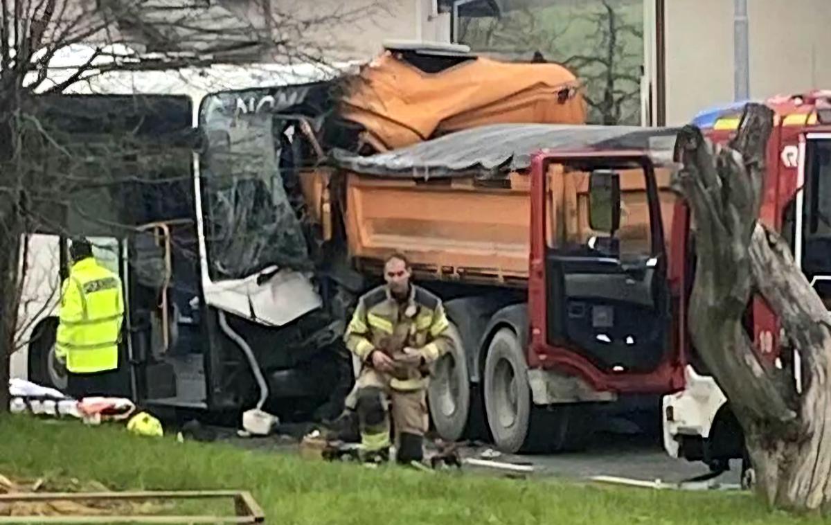 Nesreča, Jurka vas, Novo mesto | Novomeško policijsko upravo so o nesreči obvestili ob 12.46. | Foto družbena omrežja