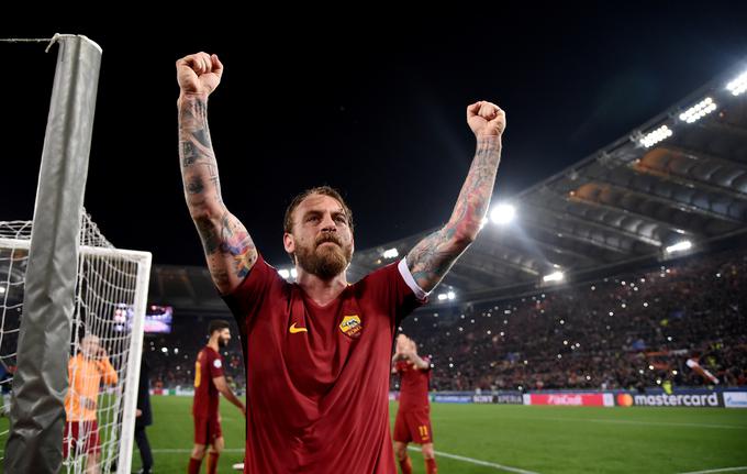 Kapetan Daniele De Rossi je dočakal eno najslajših zmag v dresu rumeno-rdečih. | Foto: Reuters